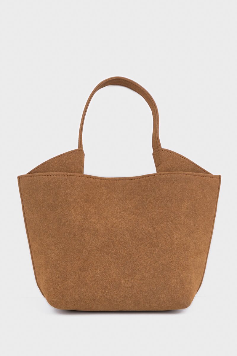Tan Top Handle Bag