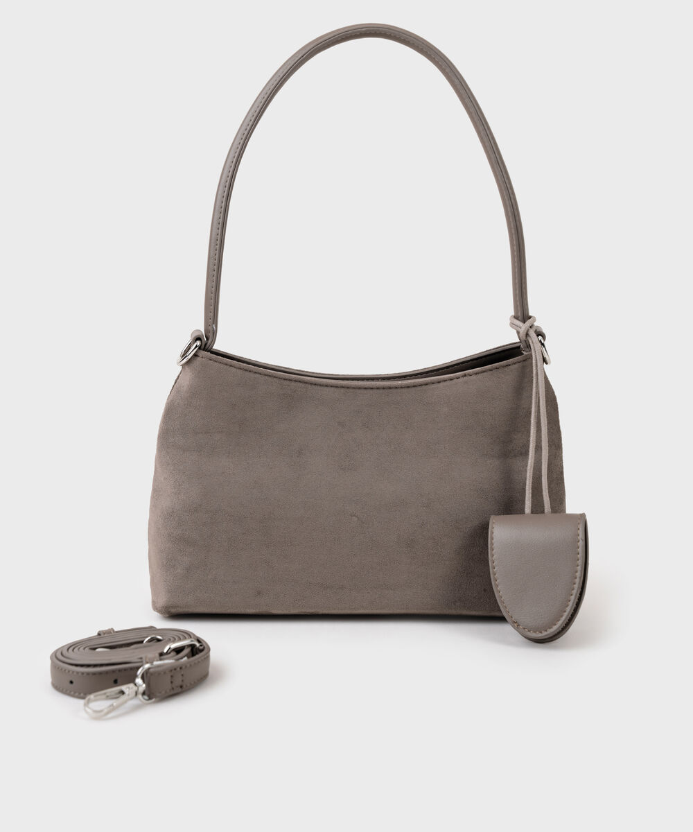 Women's Taupe Shoulder Bag