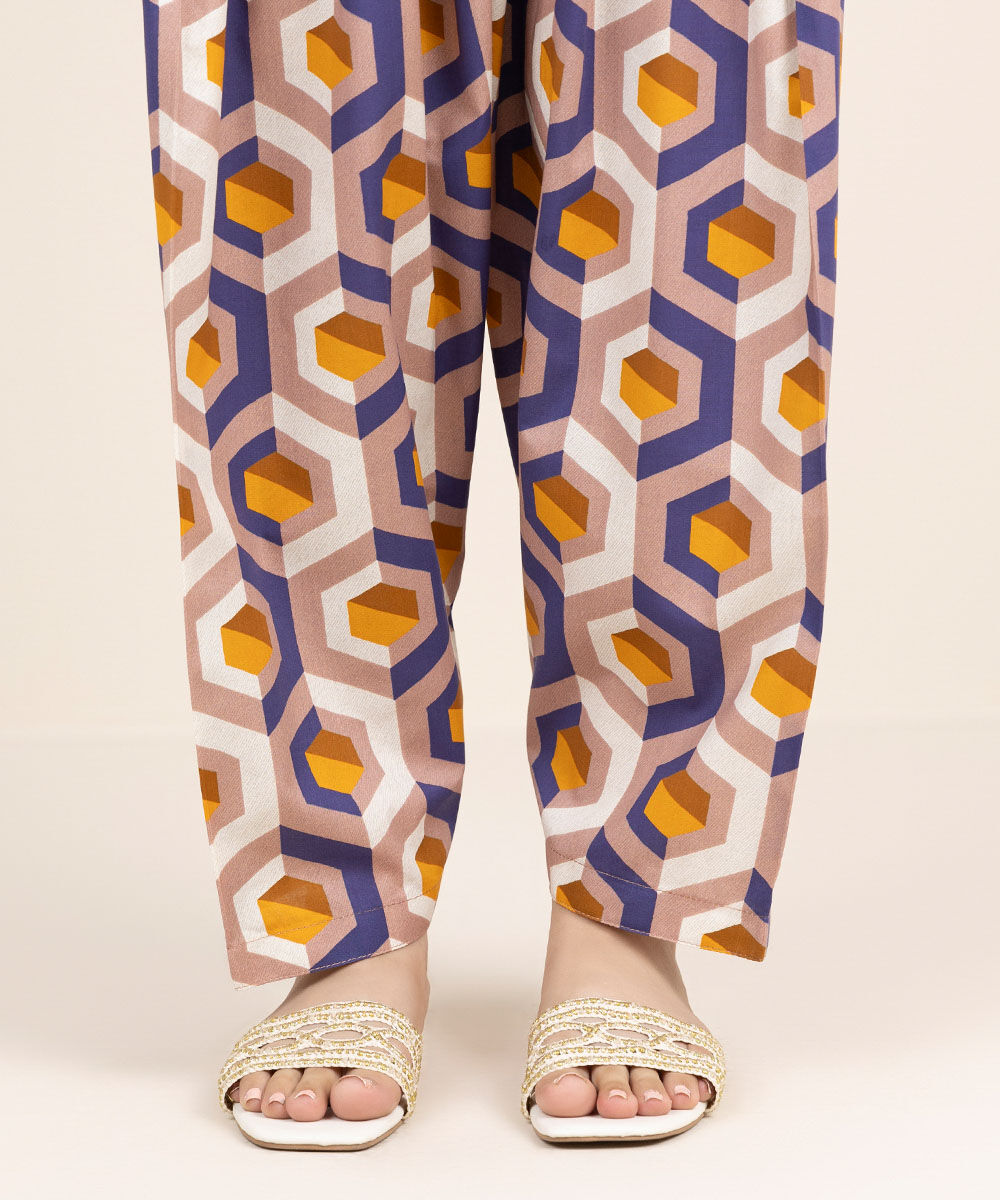 Women's RTW Cambric Multi Printed Shalwar