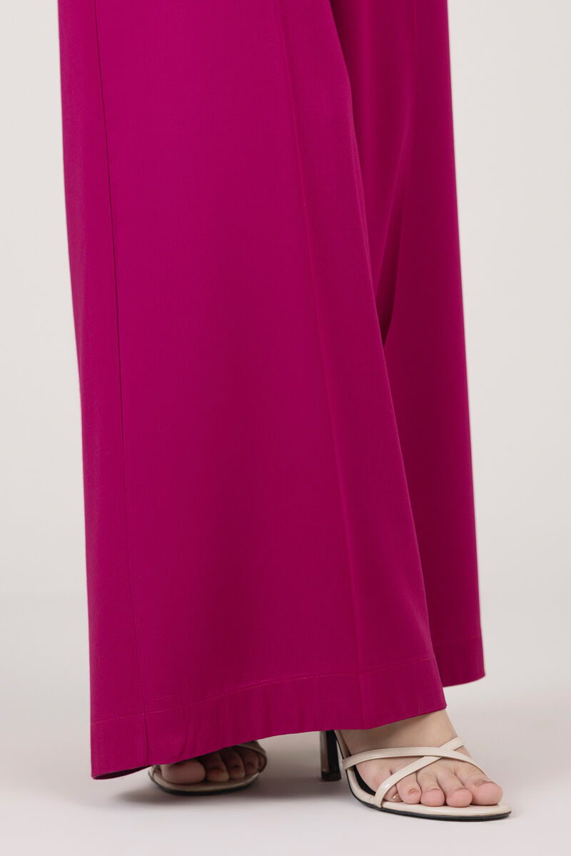 Cotton Viscose Flared Pants