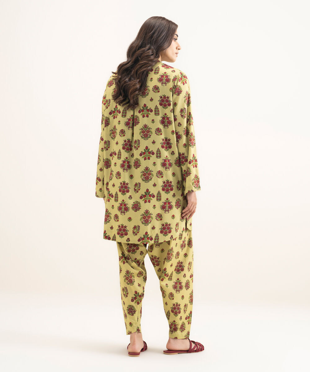 Women's RTW Arabic Lawn Printed Multi Straight Shirt