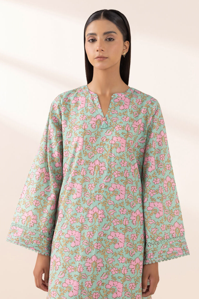 Printed Crosshatch Shirt