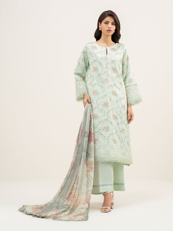 3 Piece - Embroidered Lawn Suit