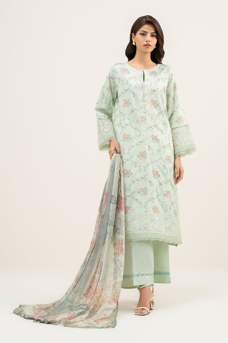 3 Piece - Embroidered Lawn Suit