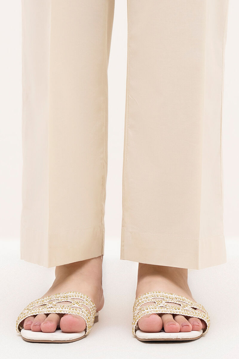 Solid Cambric Straight Pants