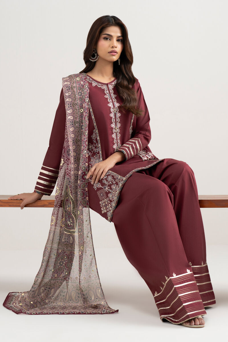 3 Piece - Embroidered Lawn Suit