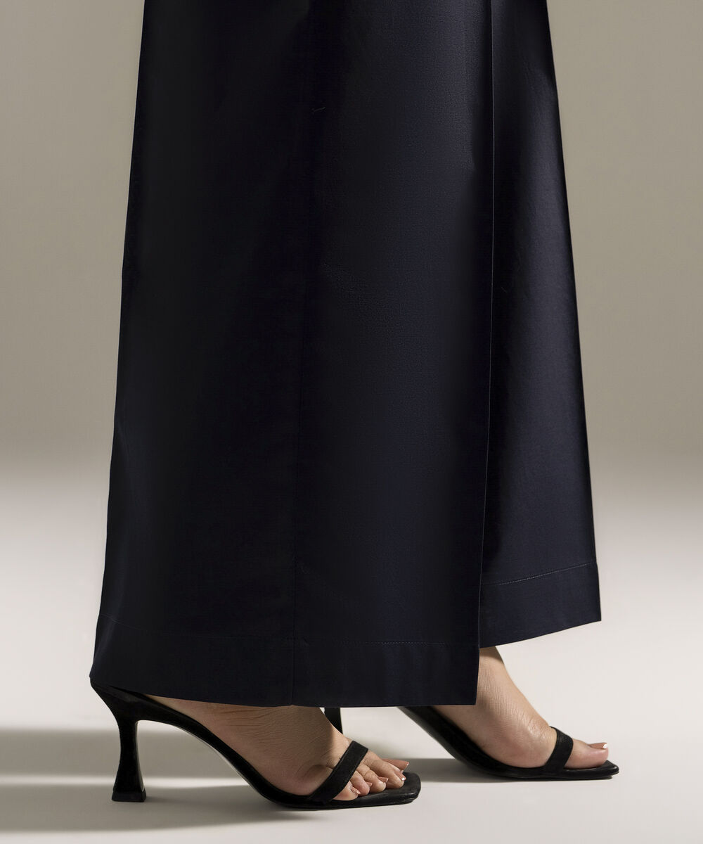 Women's RTW Cambric Printed Blue Culottes