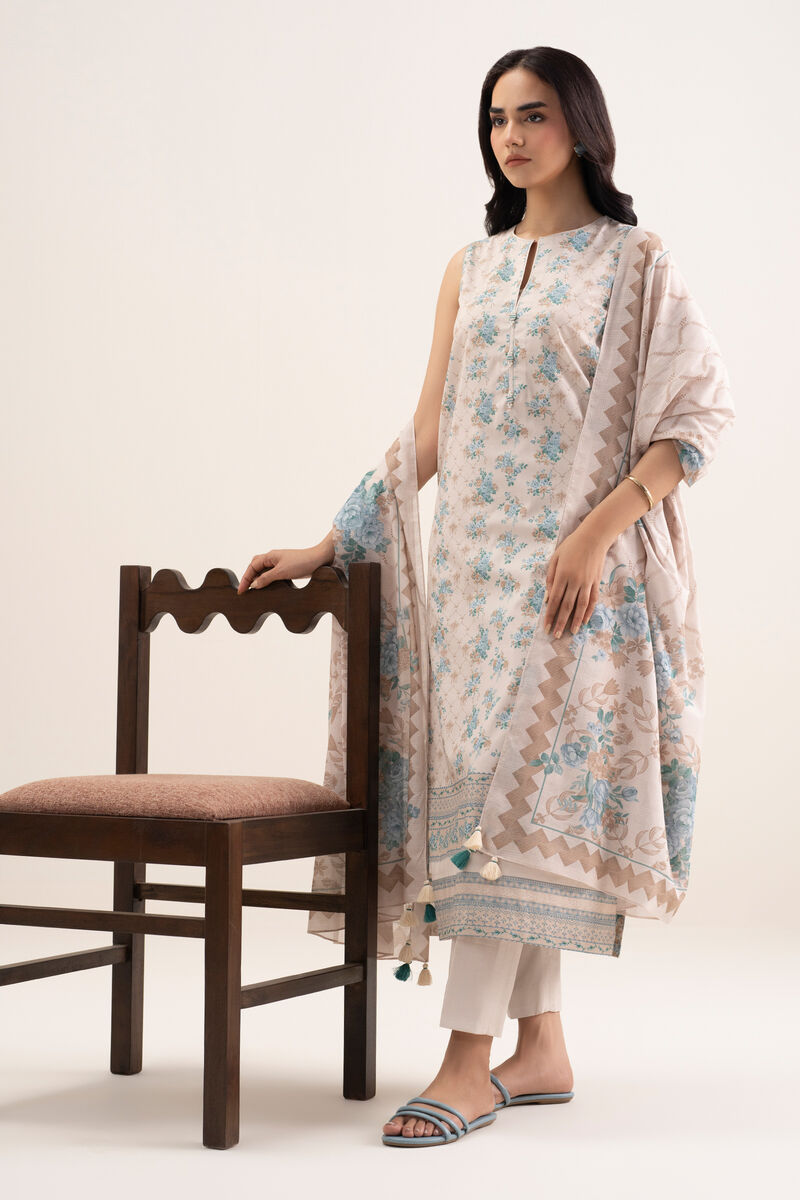 3 Piece - Printed Lawn Suit