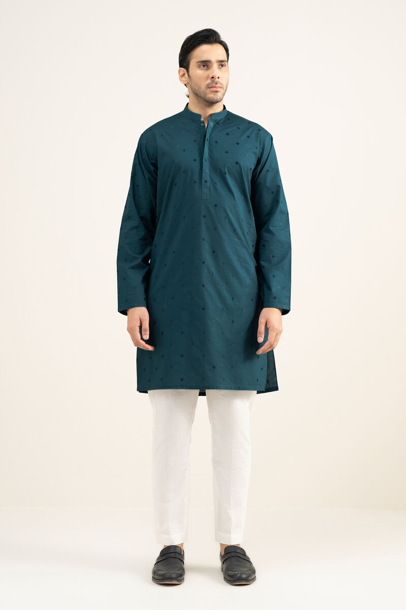 Embroidered Premium Cotton Kurta