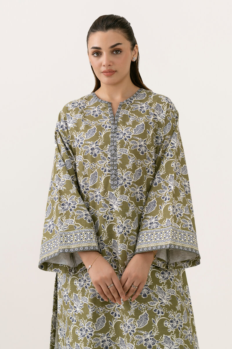 2 Piece - Printed Cotton Suit