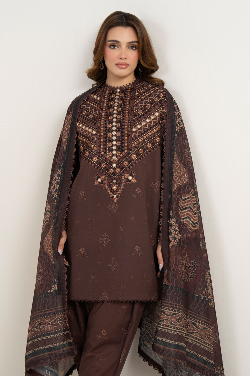 3 Piece - Embroidered Lawn Suit