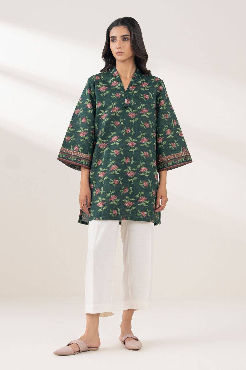 Printed Khaddar Shirt