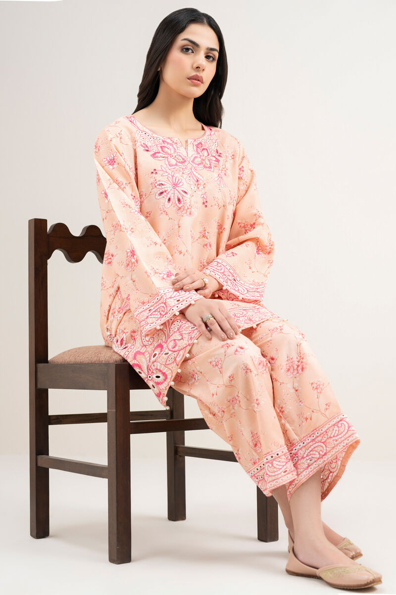 Embroidered Zari Cotton Shirt