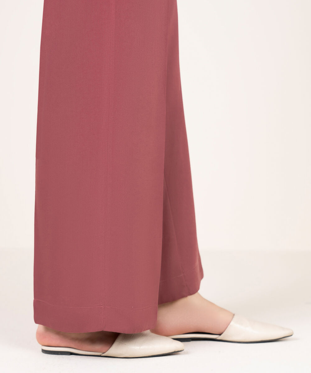 Women's RTW Bedford Solid Mauve Culottes