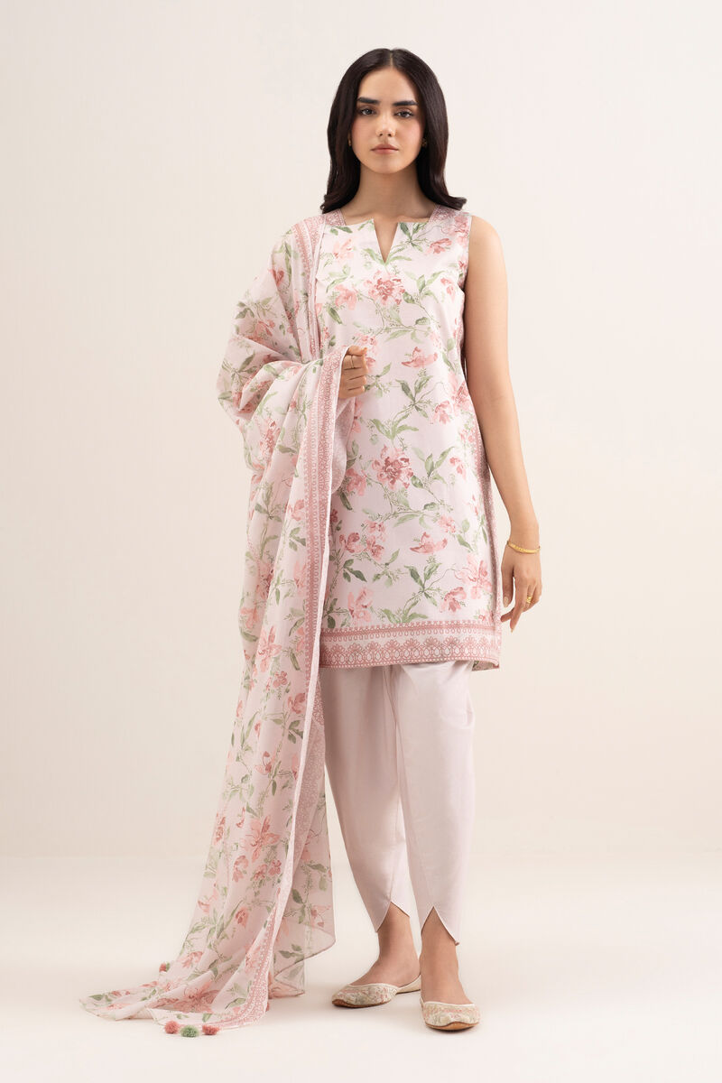 3 Piece - Printed Lawn Suit