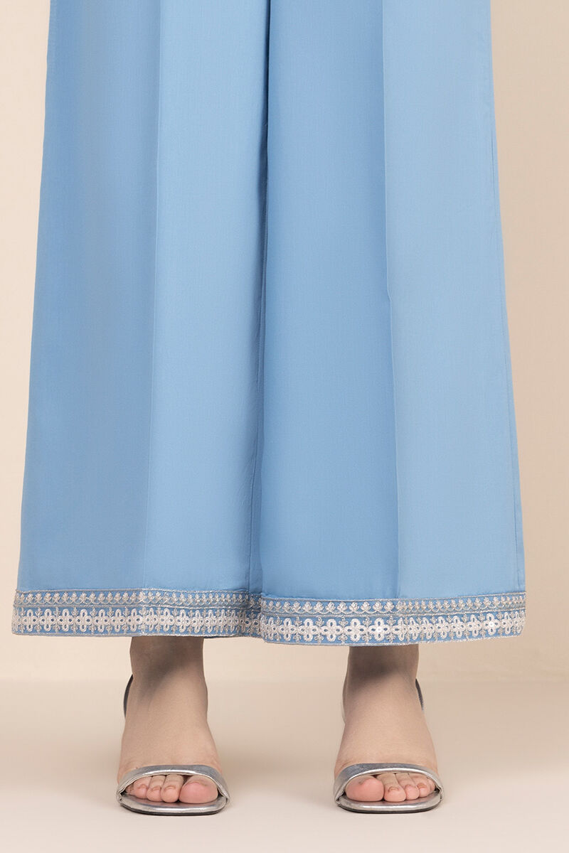 Cotton Satin Flared Pants