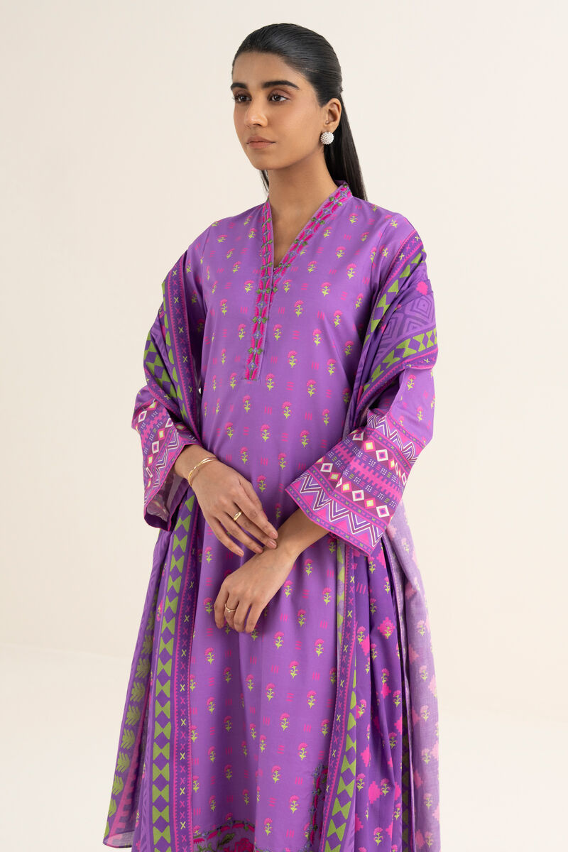 3 Piece - Embroidered Lawn Suit