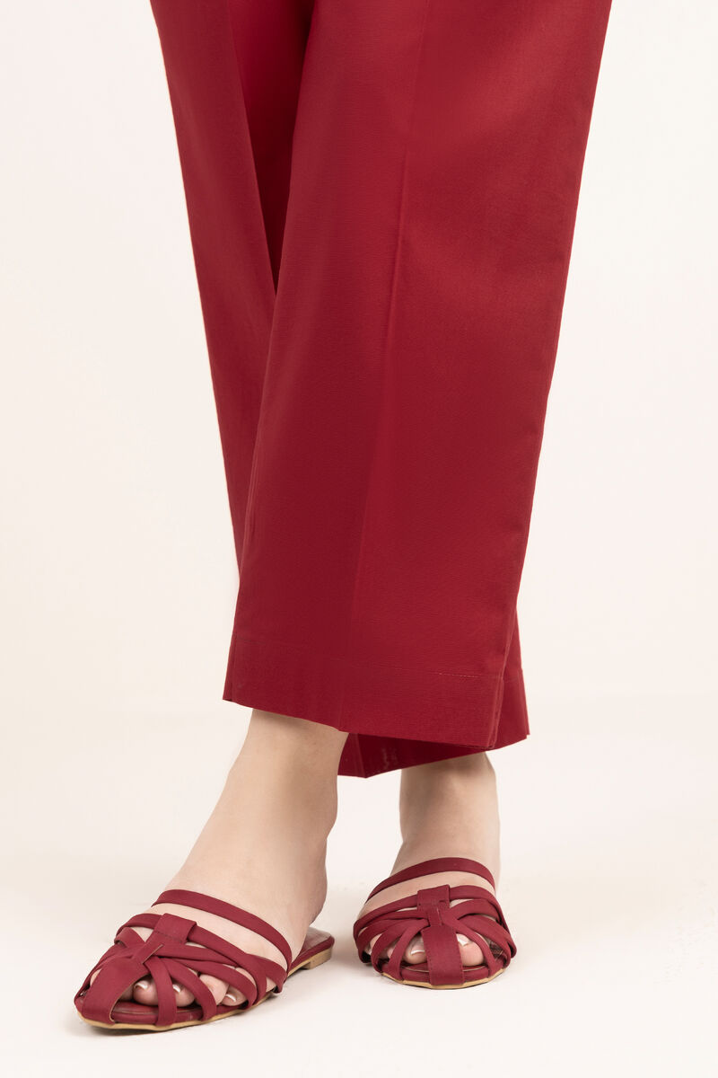 Solid Cambric Straight Pants