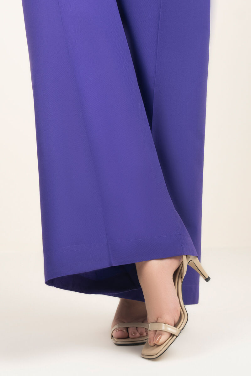 Solid Cambric Flared Pants