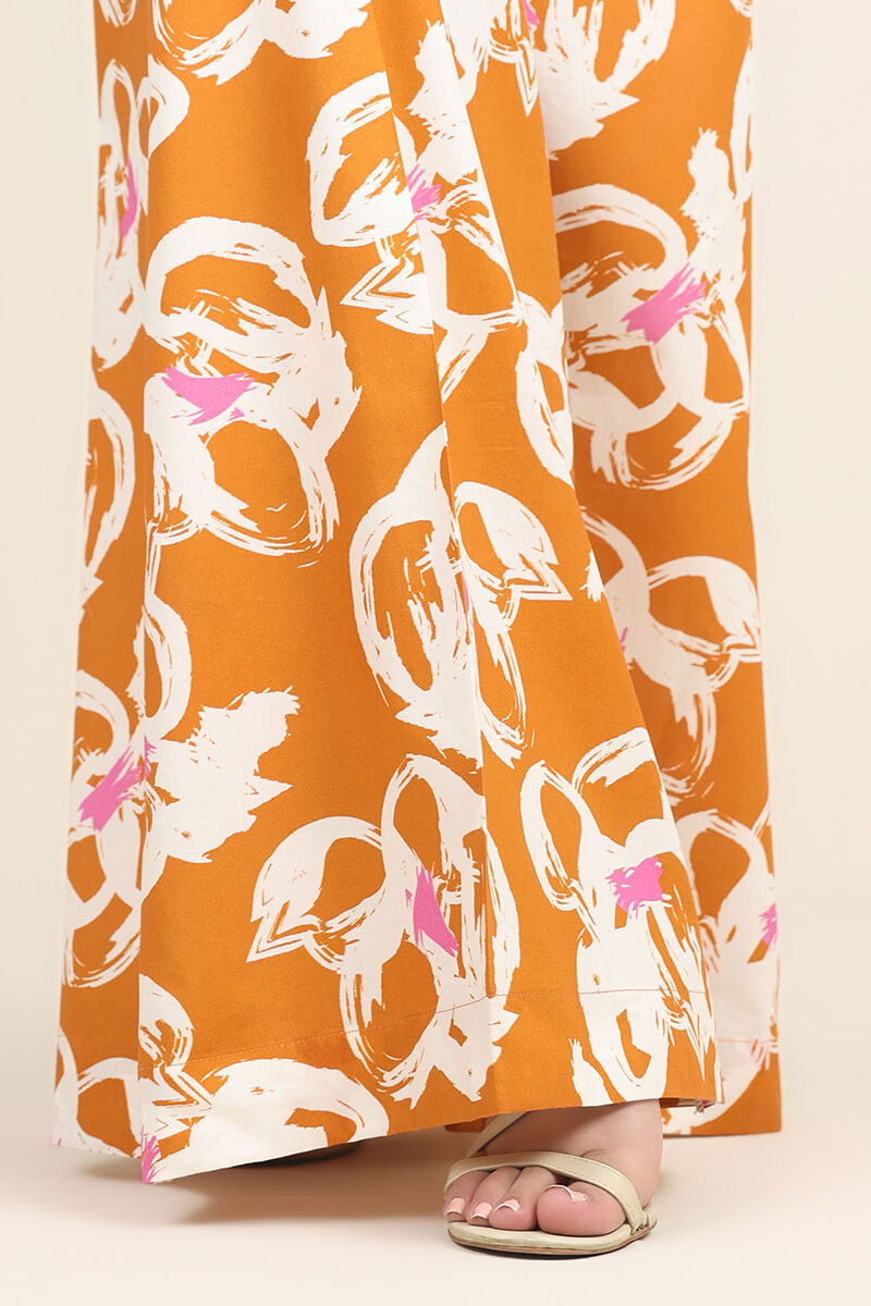 Printed Cambric Flared Pants