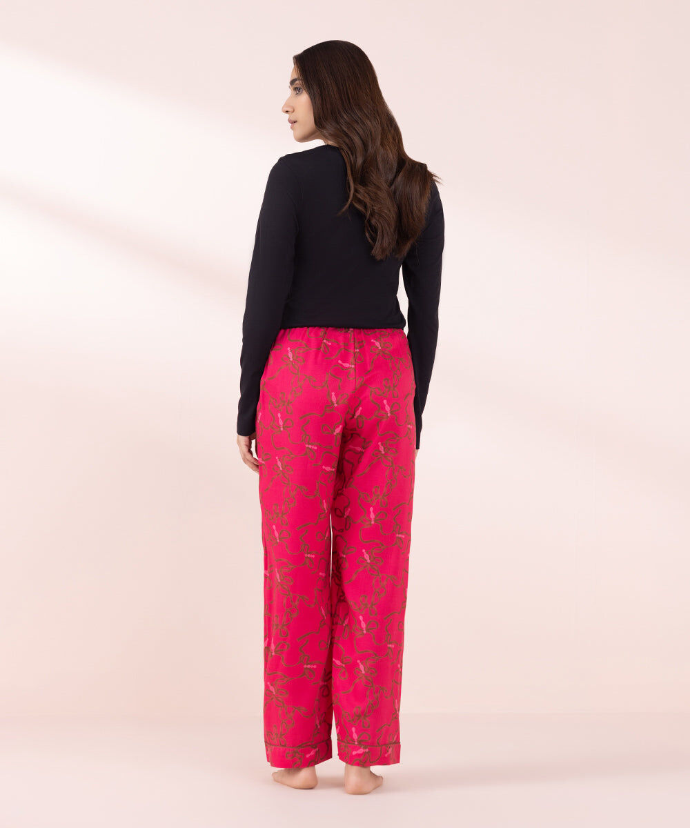 Women's Sleepwear Red Printed Pyjama