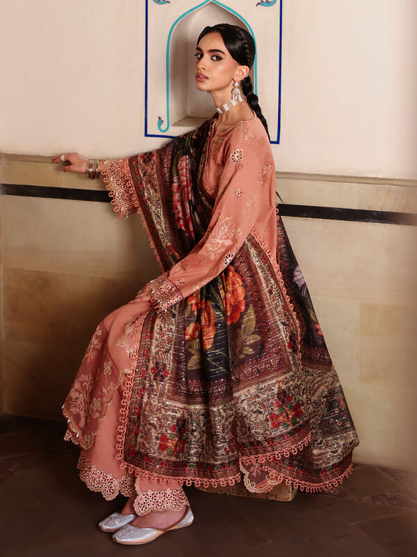 3 Piece - Embroidered Jacquard Suit