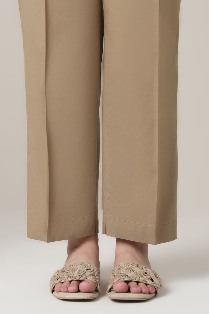 Solid Cambric Straight Pants