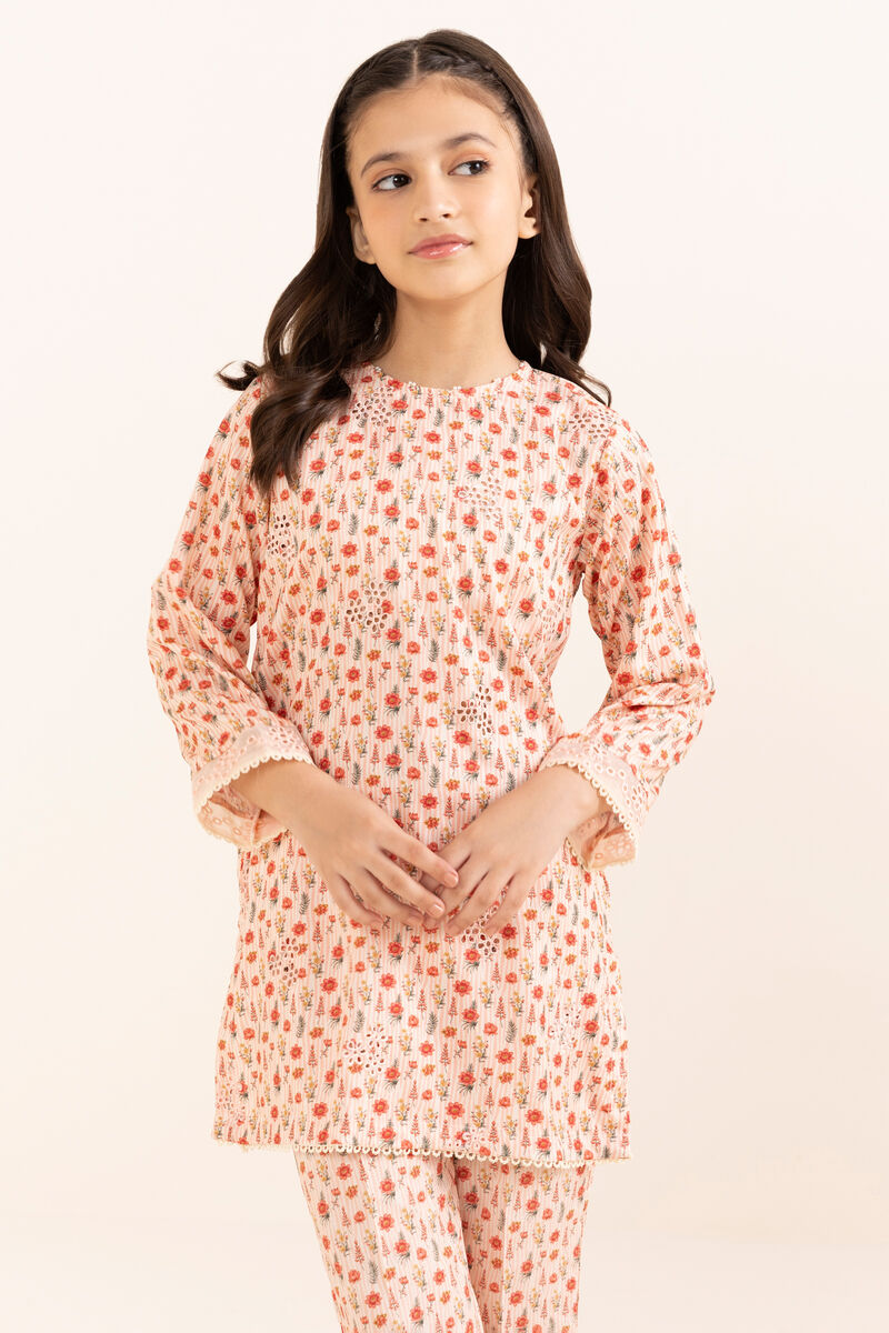 2 Piece - Embroidered Arabic Lawn Suit