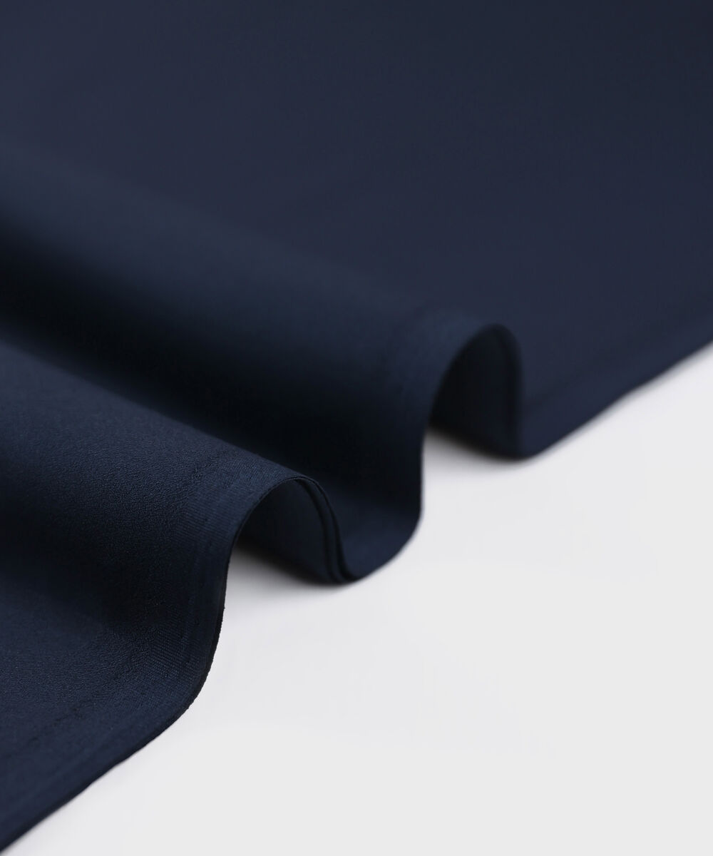 Men Unstitched Cotton Blue Full Suit Fabric