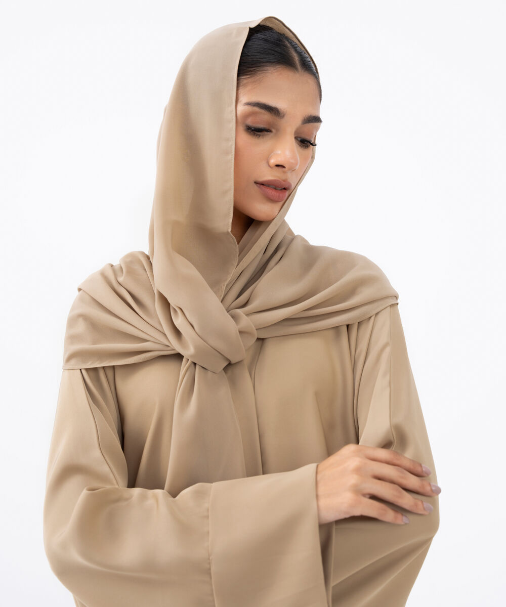 Women's Skin Polyester Abaya Set