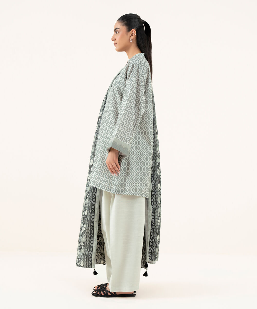 Women's Unstitched Light Khaddar Printed Multi Two Piece Suit