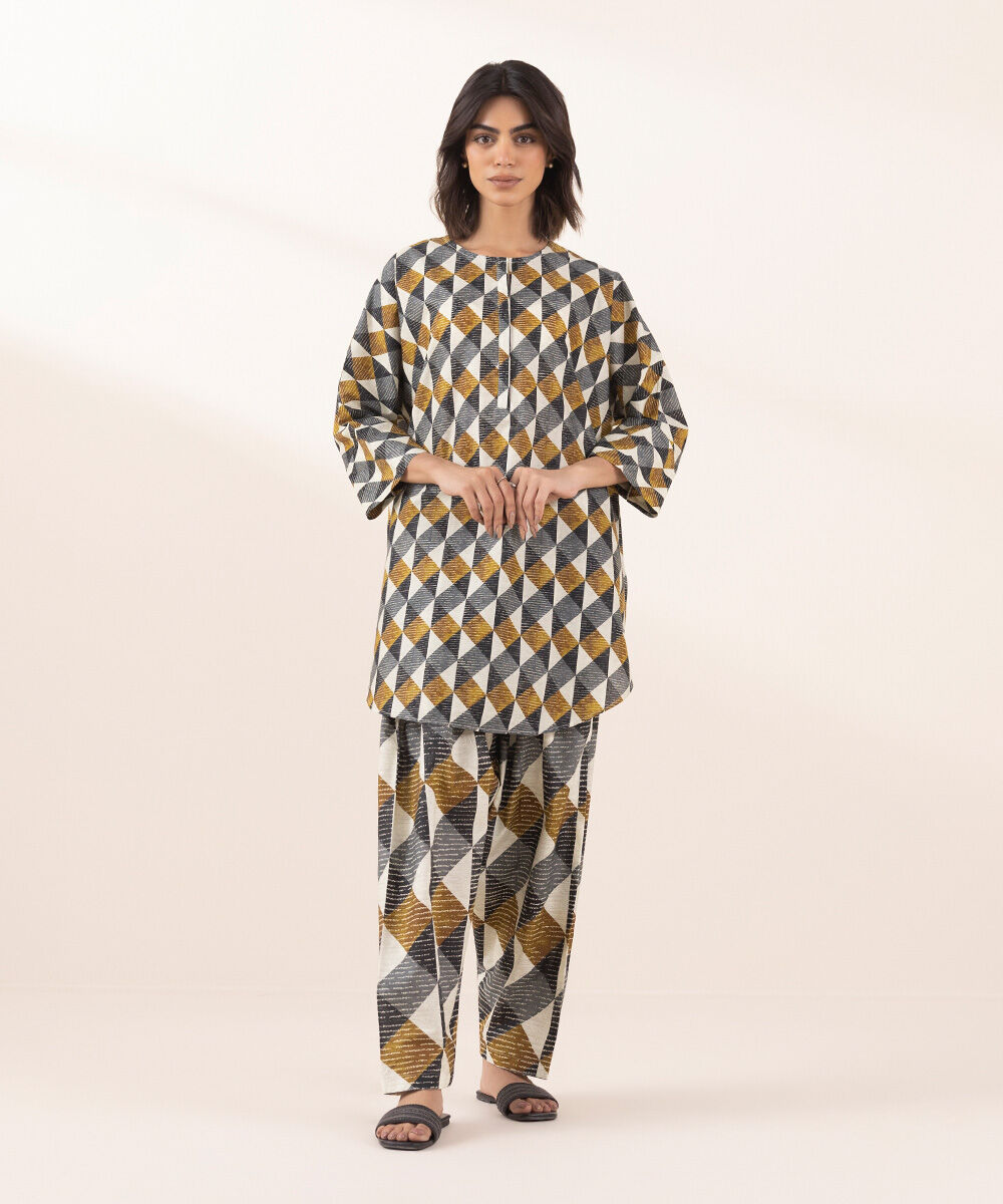Women's RTW Lawn Multi Printed Boxy Shirt