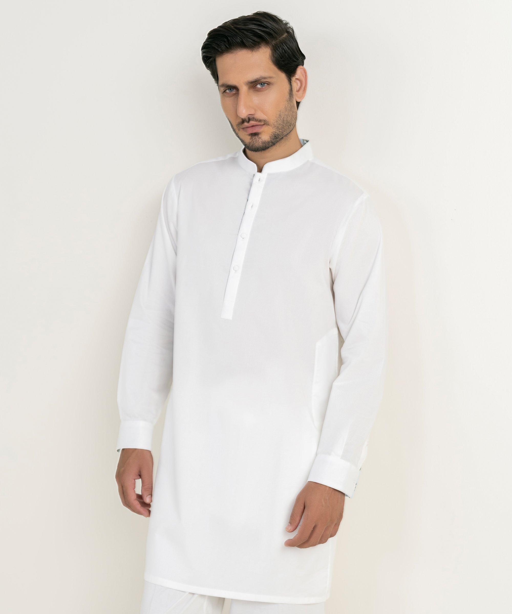 White Men's Stitched Mini Me Outfit