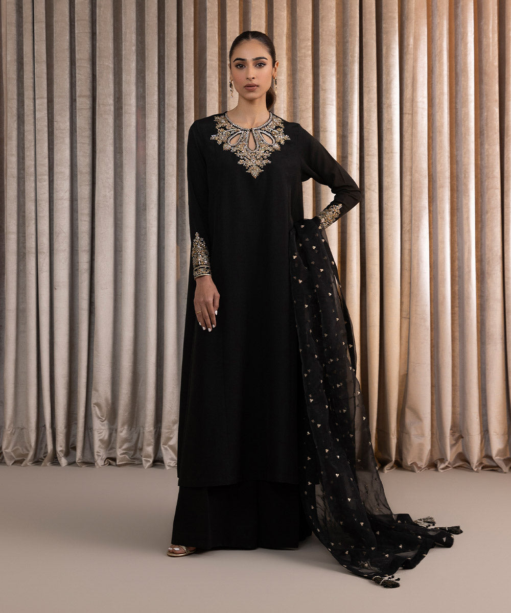 Women's Ready To Wear Black Anarkali Suit Design