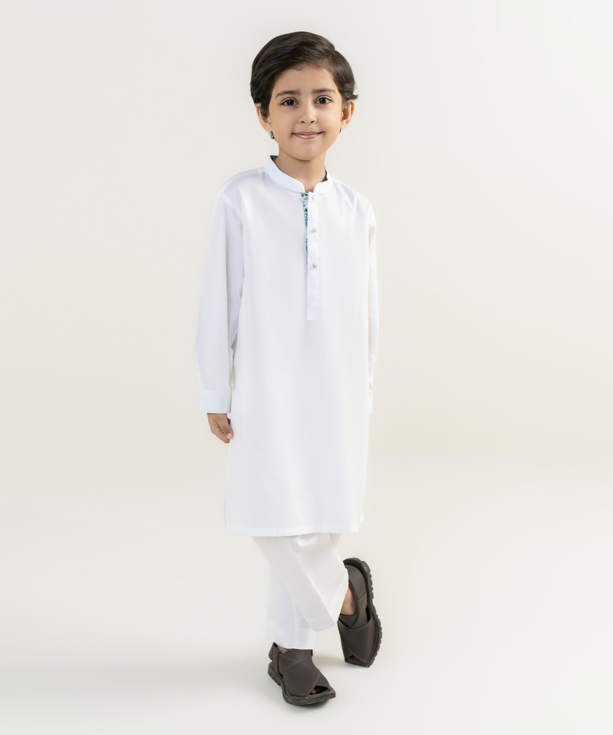 Boys White Mini Me Outfit